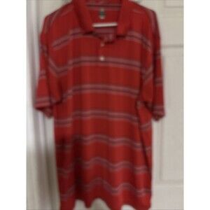 BOLLE' GOLF Tech  Polo Shirt  Size Xl.  Red With Stripe